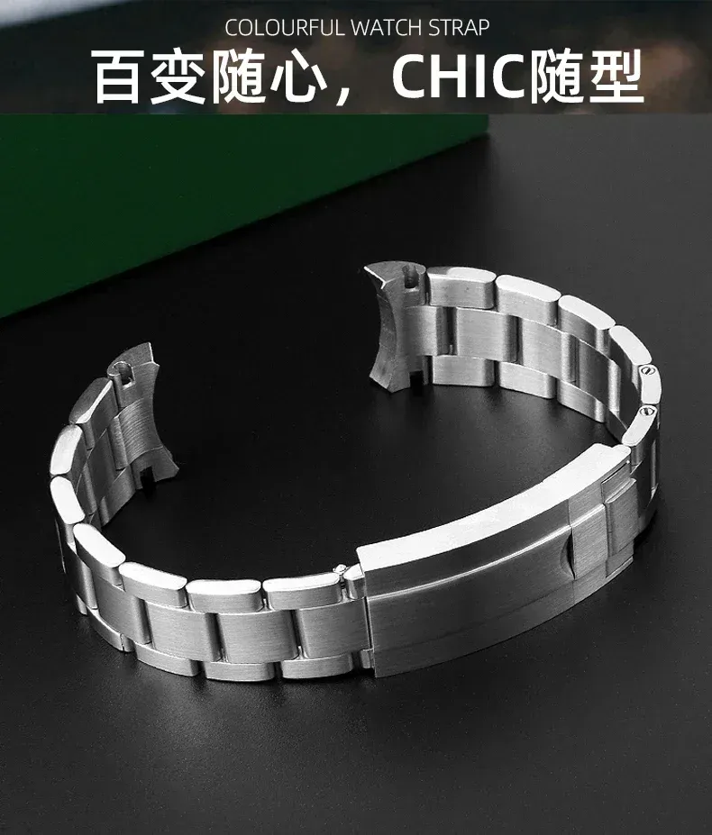 Bracelet acier 20 à 21 mm pour Rolex Submariner