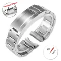 Bracelet acier 20 à 21 mm pour Rolex Submariner – Couleur du bracelet Frosted silver 1