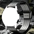 Bracelet acier 20 à 22 mm pour Huawei et Samsung – Couleur du bracelet noir