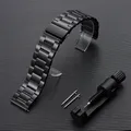 Bracelet acier 20 à 22 mm pour Samsung et Huawei – Couleur du bracelet Black