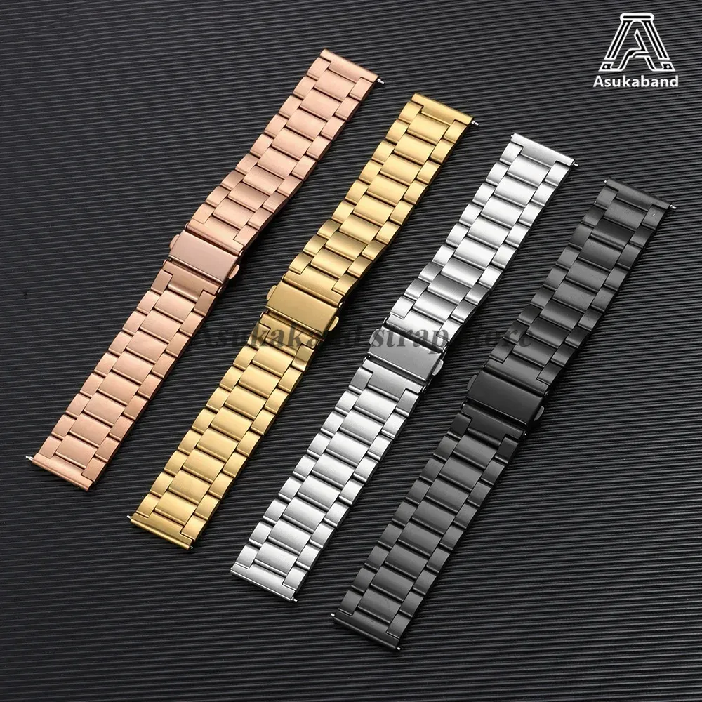 Bracelet acier 20 à 22 mm pour Samsung et Huawei