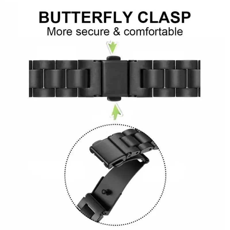 Bracelet acier 22 mm pour Huawei Watch GT6 5 4 3