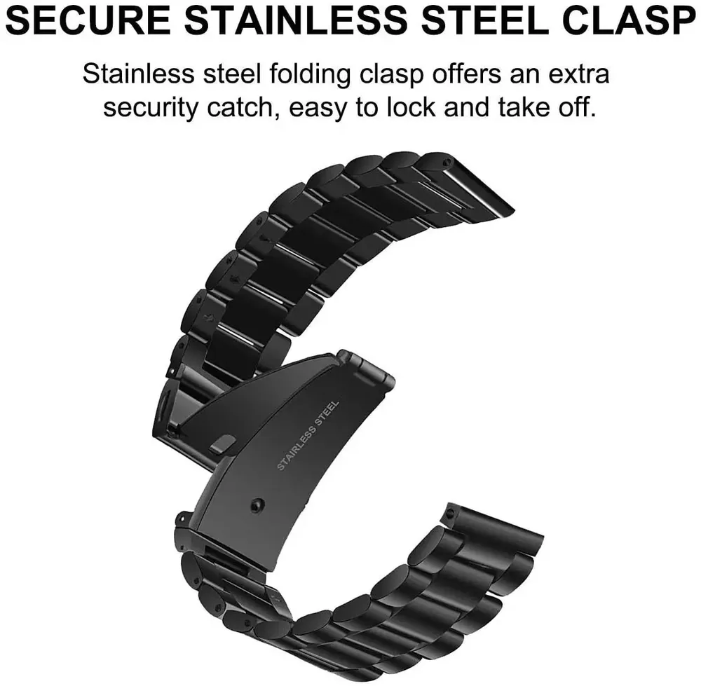 Bracelet acier 22 mm pour Huawei Watch GT6 5 4 3