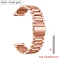 Bracelet acier 22 mm pour Huawei Watch GT6 5 4 3 – Color rose gold