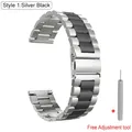 Bracelet acier 22 mm pour Huawei Watch GT6 5 4 3 – Color silver black