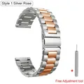 Bracelet acier 22 mm pour Huawei Watch GT6 5 4 3 – Color silver-rose gold