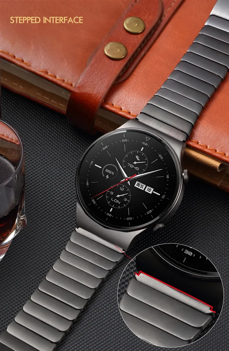 Bracelet acier 22 mm pour Huawei Watch GT7 Pro
