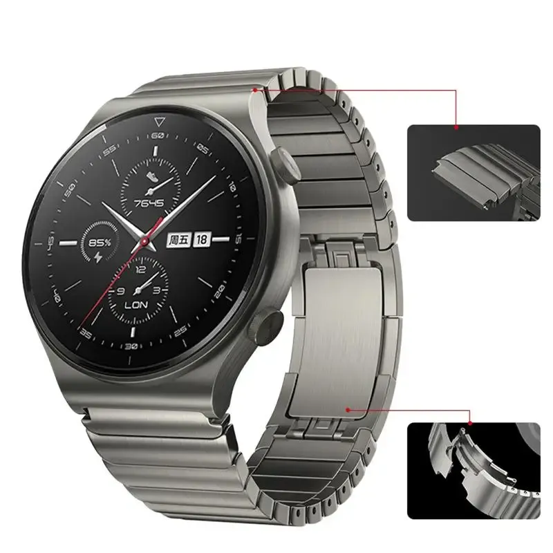Bracelet acier 22 mm pour Huawei Watch GT7 Pro