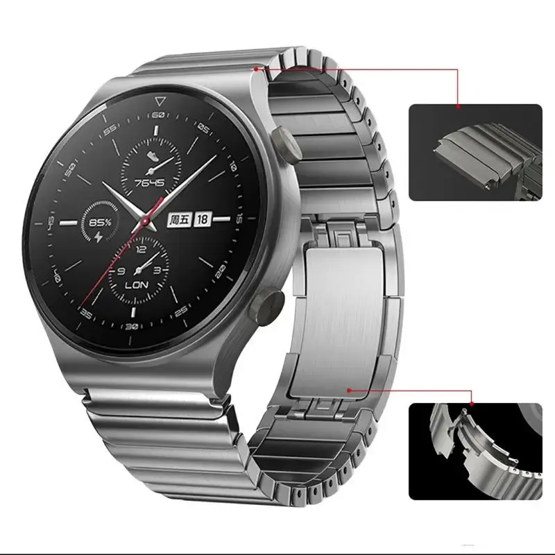 Bracelet acier 22 mm pour Huawei Watch GT7 Pro