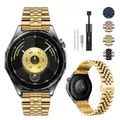 Bracelet acier 22 mm pour Huawei Watch GT7 Pro – Couleur du bracelet Gold