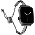 Bracelet acier diamant pour Apple Watch 38 à 49 mm femmes – Couleur noir