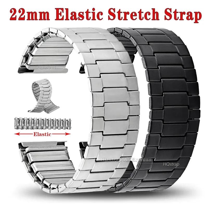 Bracelet acier extensible 22 mm universel homme femme