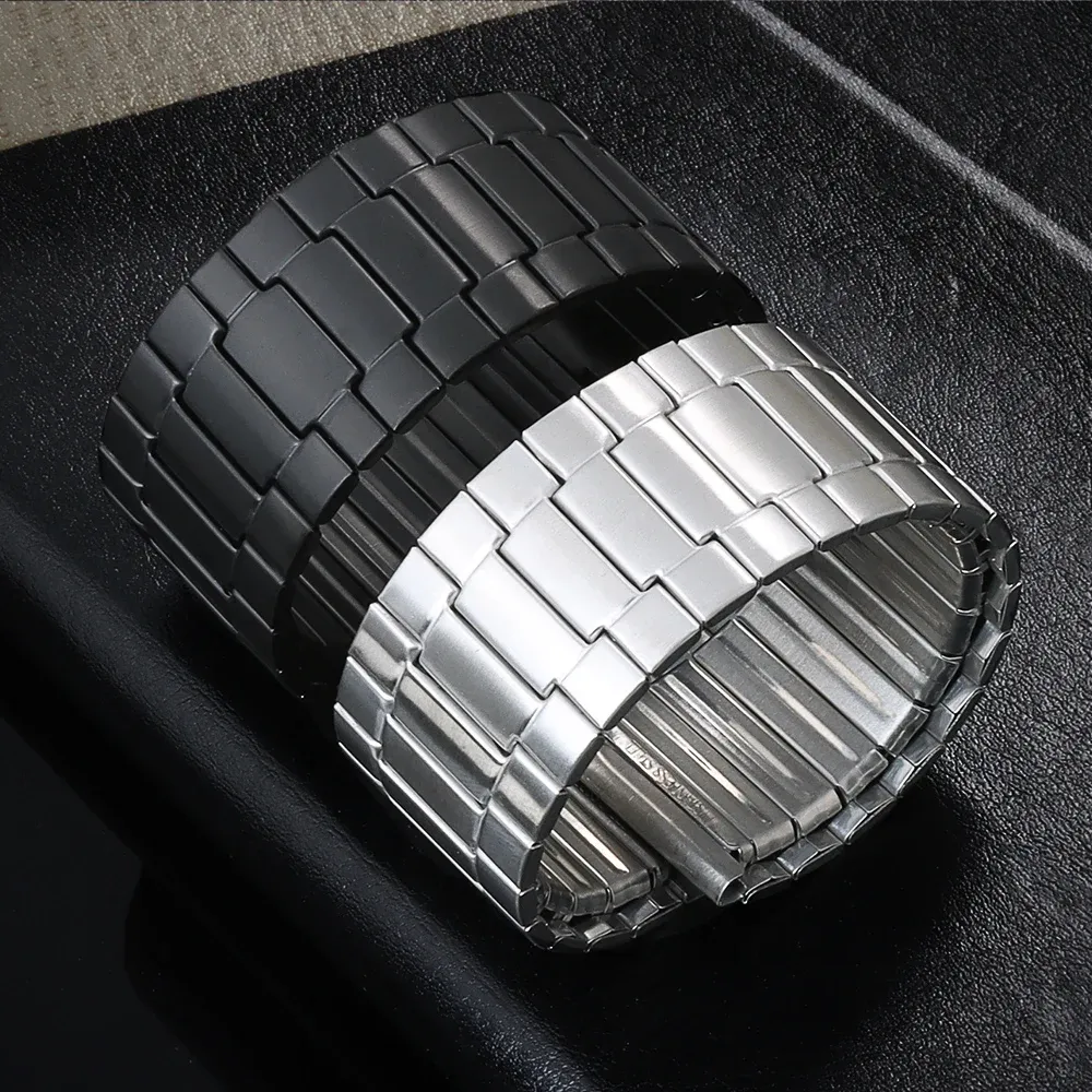 Bracelet acier extensible 22 mm universel homme femme