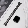 Bracelet acier fin pour Apple Watch 38 à 49 mm femmes – Couleur Black