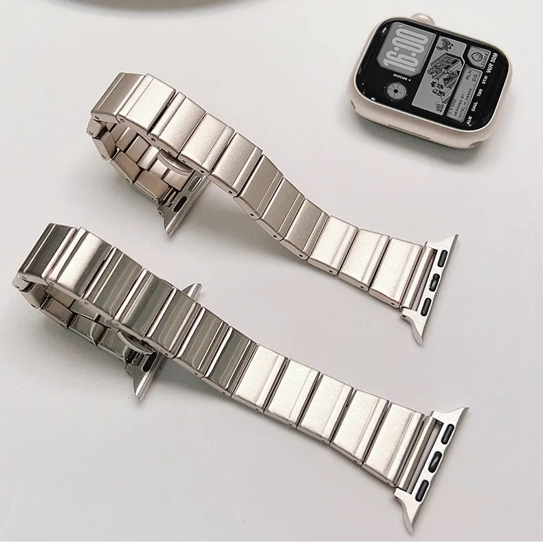 Bracelet acier fin pour Apple Watch 38 à 49 mm femmes
