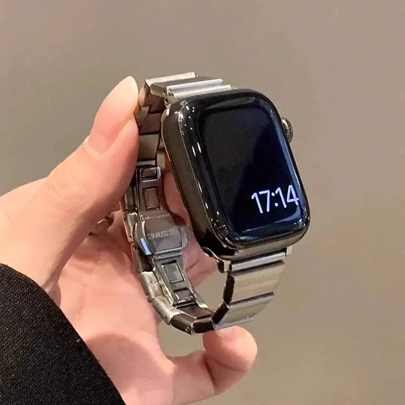 Bracelet acier fin pour Apple Watch 38 à 49 mm femmes