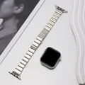 Bracelet acier fin pour Apple Watch 38 à 49 mm femmes – Couleur Starlight