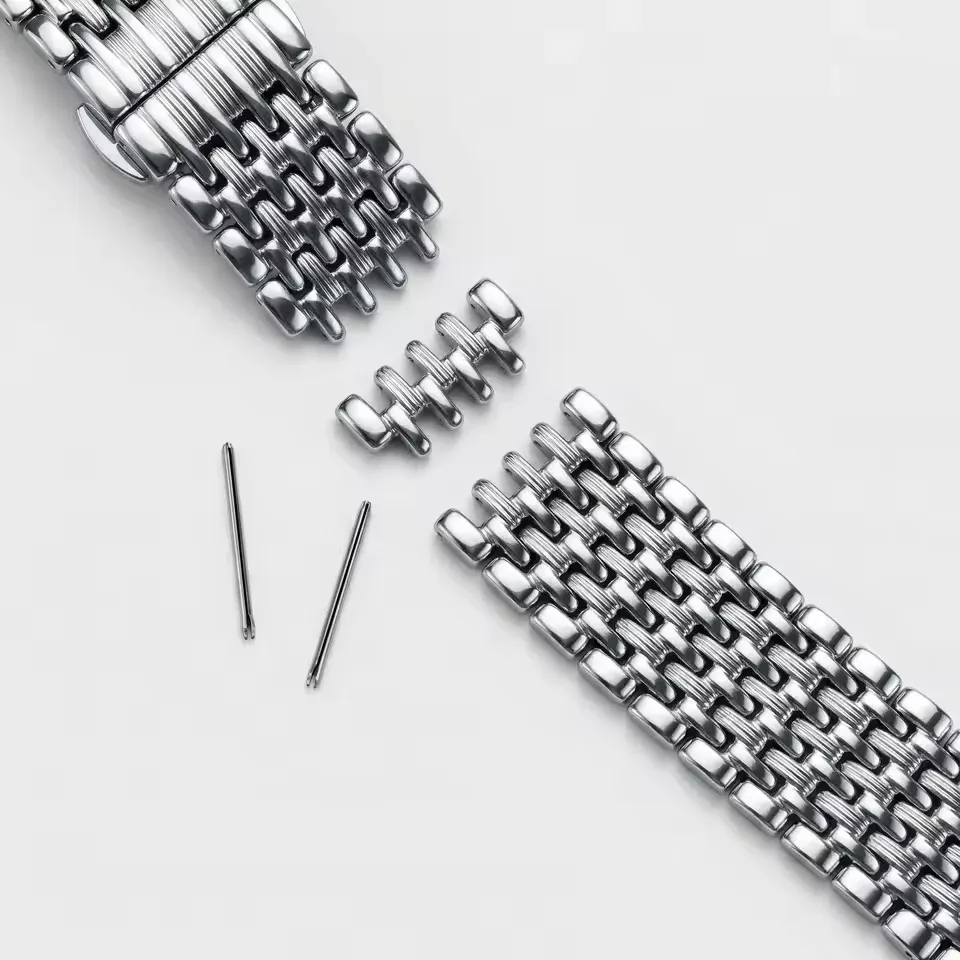 Bracelet acier inoxydable 12 à 22 mm poli