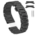 Bracelet acier inoxydable 12 à 22 mm pour Longines Huawei – Couleur du bracelet black