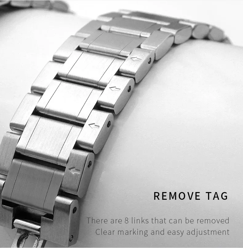 Bracelet acier inoxydable 12 à 22 mm pour Longines Huawei