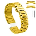 Bracelet acier inoxydable 12 à 22 mm pour Longines Huawei – Couleur du bracelet golden