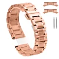 Bracelet acier inoxydable 12 à 22 mm pour Longines Huawei – Couleur du bracelet rose gold
