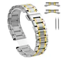 Bracelet acier inoxydable 12 à 22 mm pour Longines Huawei – Couleur du bracelet Silver Room Gold