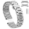 Bracelet acier inoxydable 12 à 22 mm pour Longines Huawei – Couleur du bracelet silvery