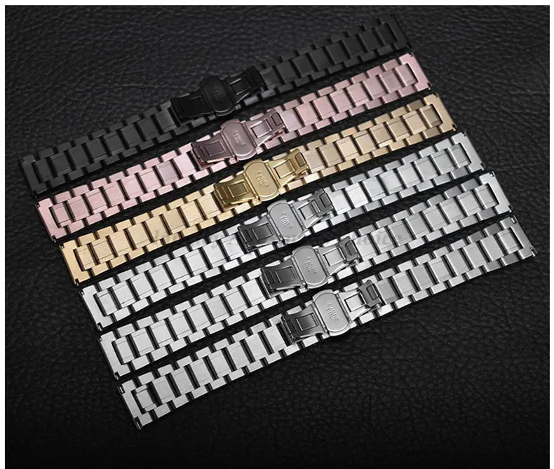 Bracelet acier inoxydable 12 à 24 mm poli ou brossé