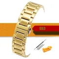 Bracelet acier inoxydable 12 à 24 mm poli ou brossé – Couleur du bracelet Gold