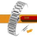 Bracelet acier inoxydable 12 à 24 mm poli ou brossé – Couleur du bracelet Silver