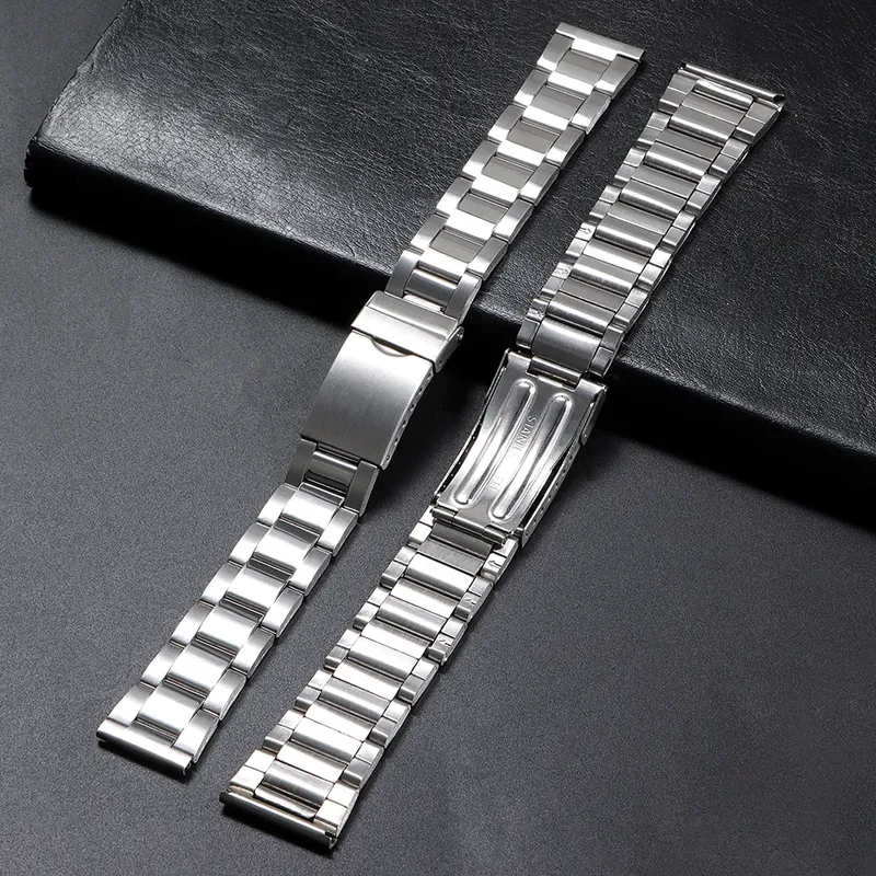 Bracelet acier inoxydable 12 à 24 mm universel