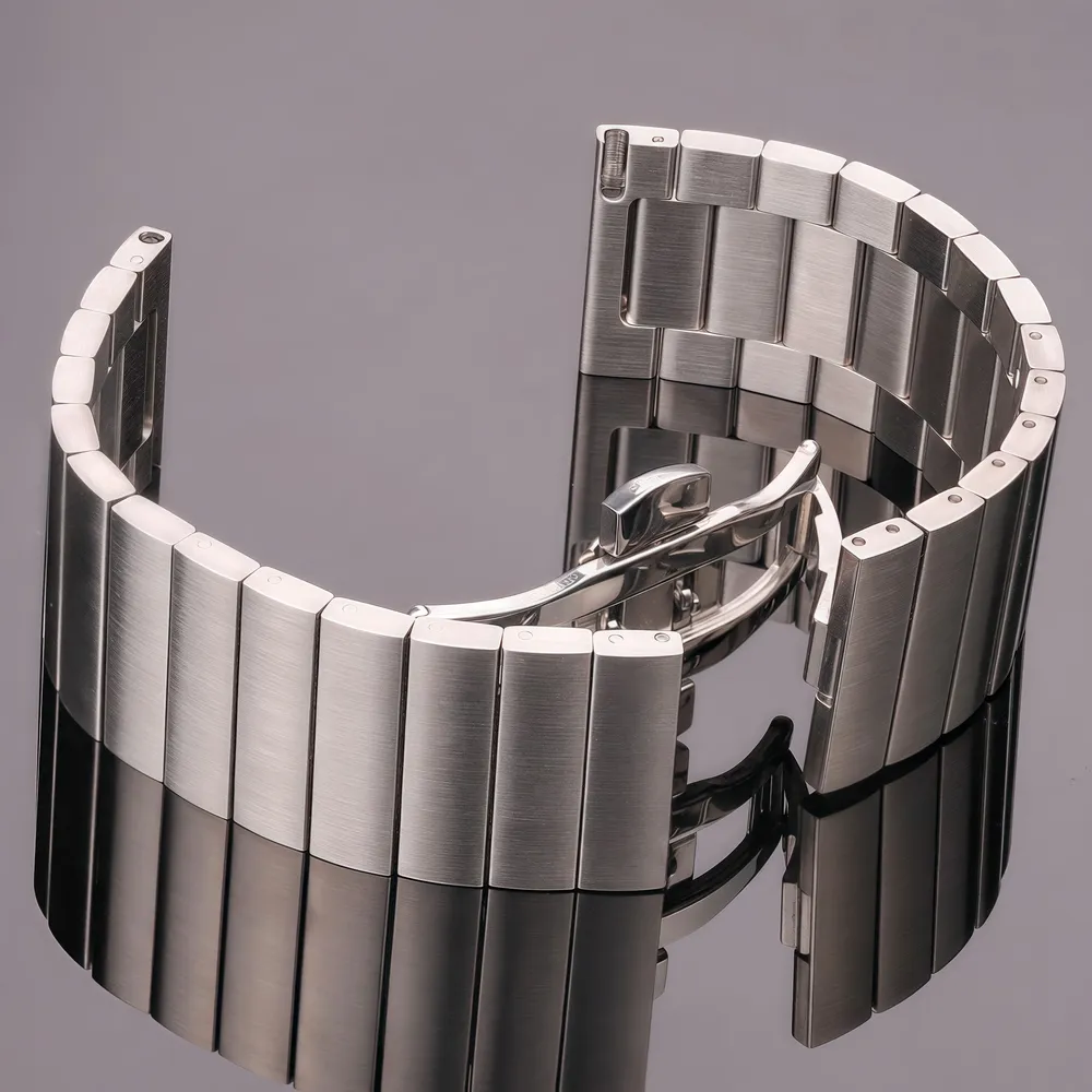 Bracelet acier inoxydable 16 à 22 mm à dégagement rapide