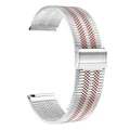 Bracelet acier inoxydable 18 à 22 mm – Couleur du bracelet AXN-Argent Or Rose