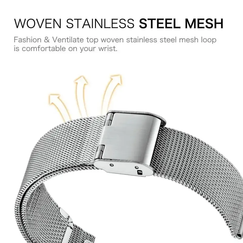 Bracelet acier inoxydable 18 à 22 mm