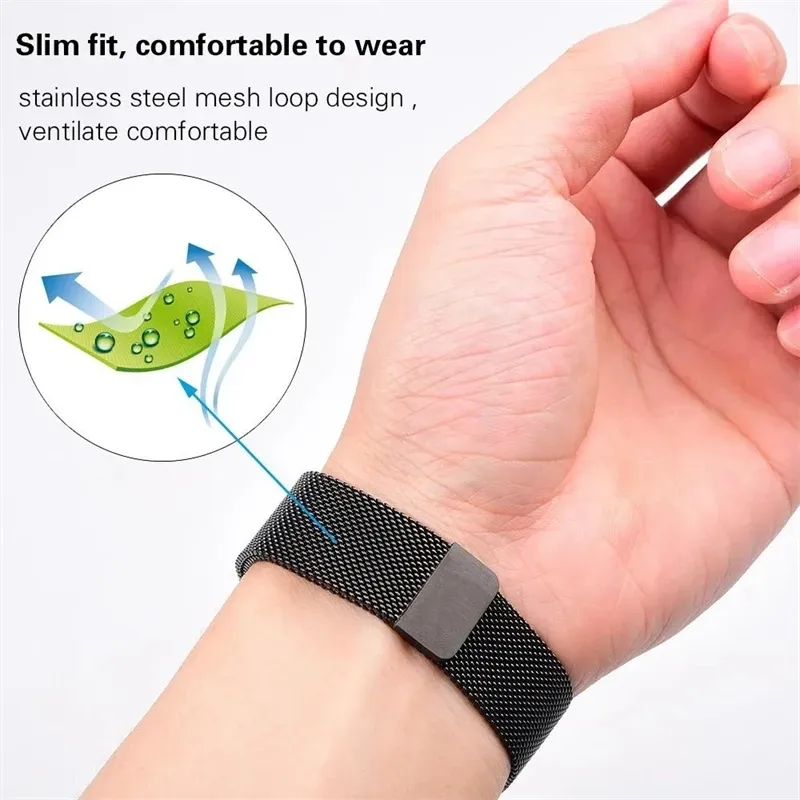 Bracelet acier inoxydable 18 à 22 mm