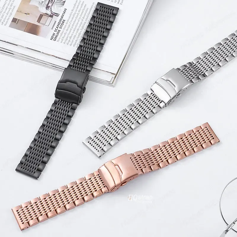 Bracelet acier inoxydable 18 à 24 mm pour Samsung