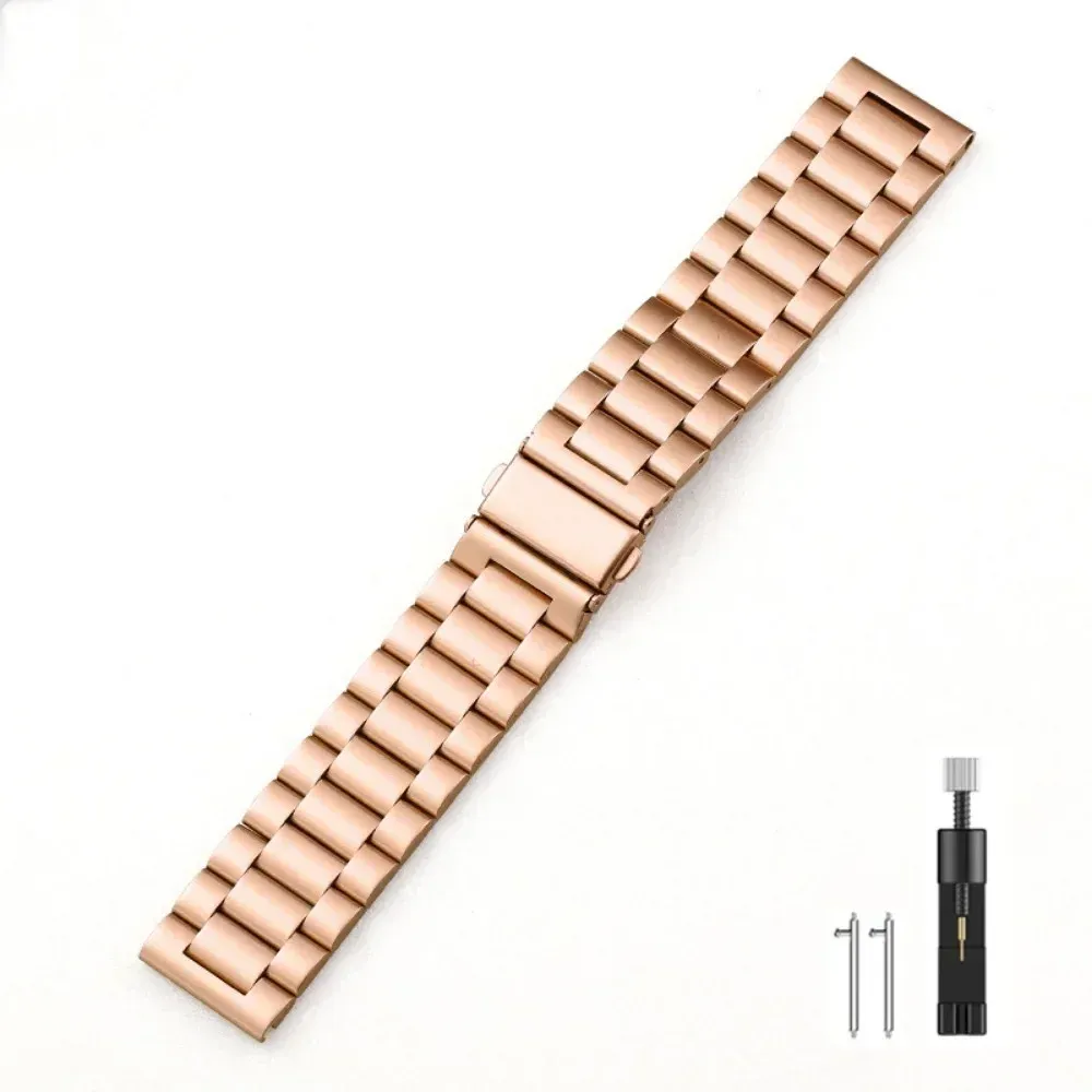 Bracelet acier inoxydable 22 mm pour Amazfit Huawei