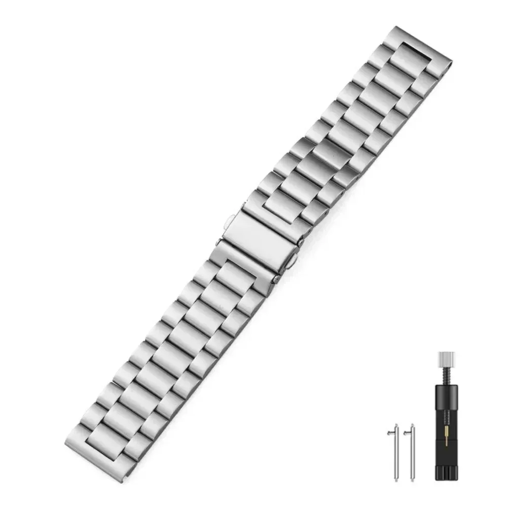 Bracelet acier inoxydable 22 mm pour Amazfit Huawei