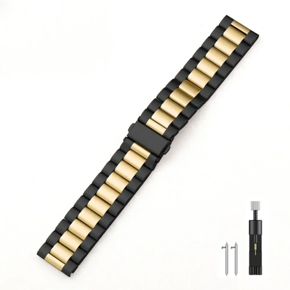 Bracelet acier inoxydable 22 mm pour Amazfit Huawei