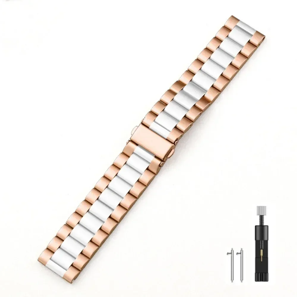 Bracelet acier inoxydable 22 mm pour Amazfit Huawei