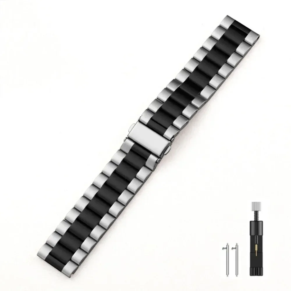 Bracelet acier inoxydable 22 mm pour Amazfit Huawei