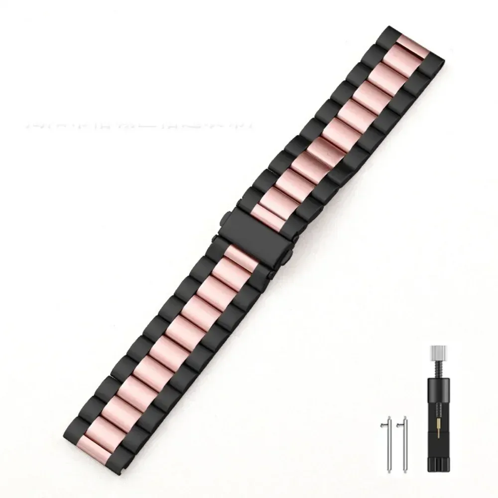 Bracelet acier inoxydable 22 mm pour Amazfit Huawei