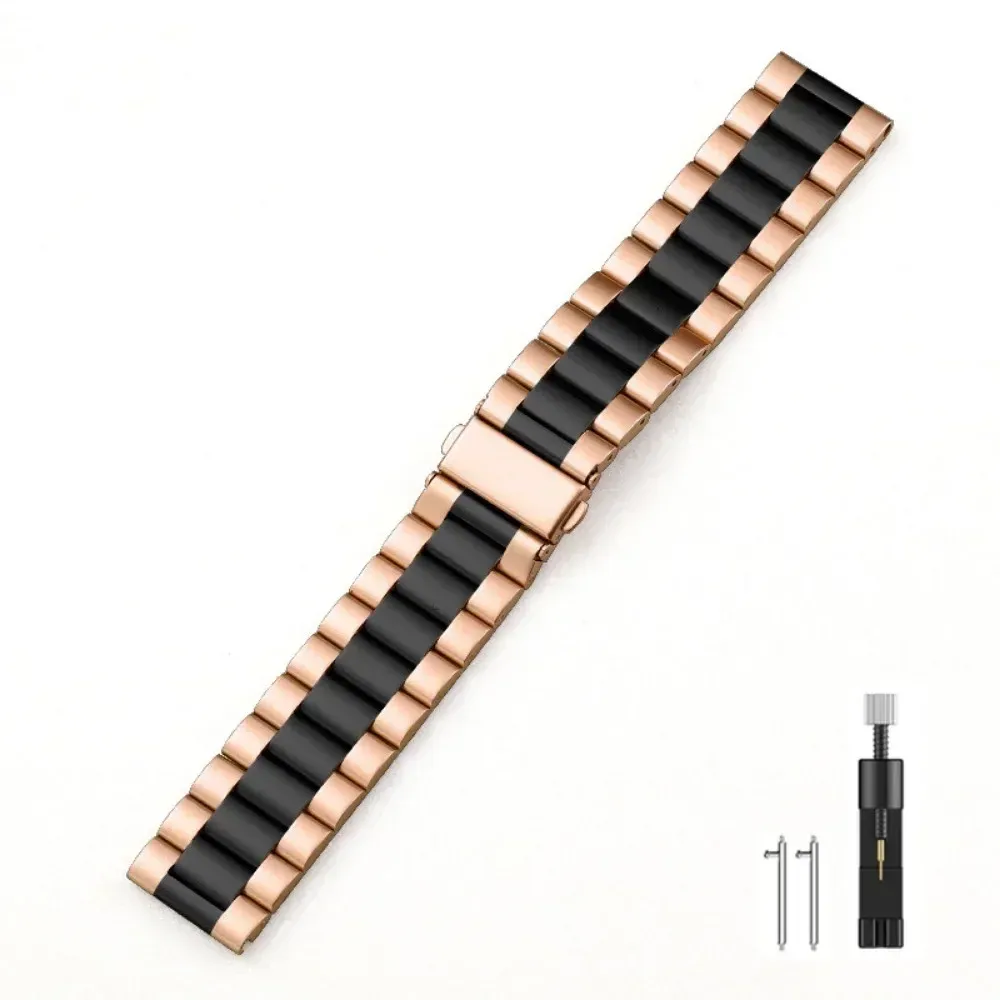 Bracelet acier inoxydable 22 mm pour Amazfit Huawei