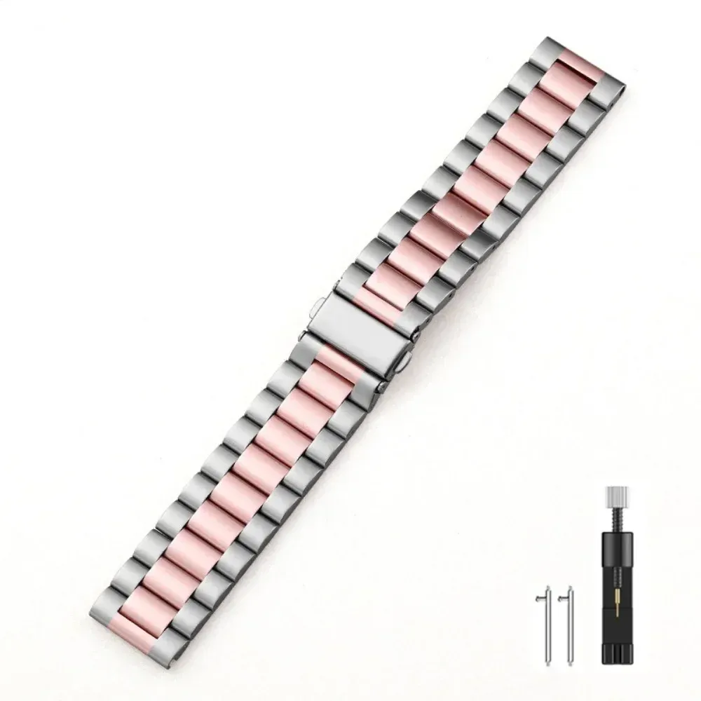 Bracelet acier inoxydable 22 mm pour Amazfit Huawei