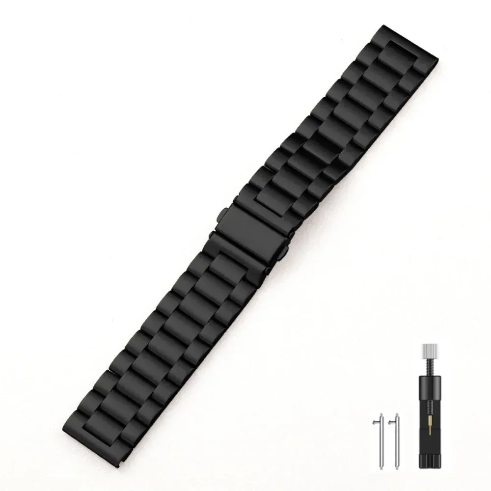 Bracelet acier inoxydable 22 mm pour Amazfit Huawei