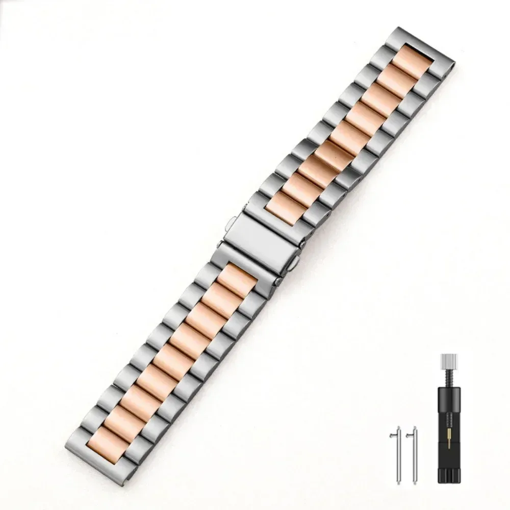 Bracelet acier inoxydable 22 mm pour Amazfit Huawei