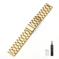 Bracelet acier inoxydable 22 mm pour Amazfit Huawei – Couleur du bracelet Gold