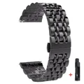 Bracelet acier inoxydable 22 mm pour Huawei Samsung – Couleur du bracelet black tool