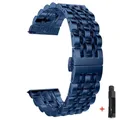 Bracelet acier inoxydable 22 mm pour Huawei Samsung – Couleur du bracelet blue tool